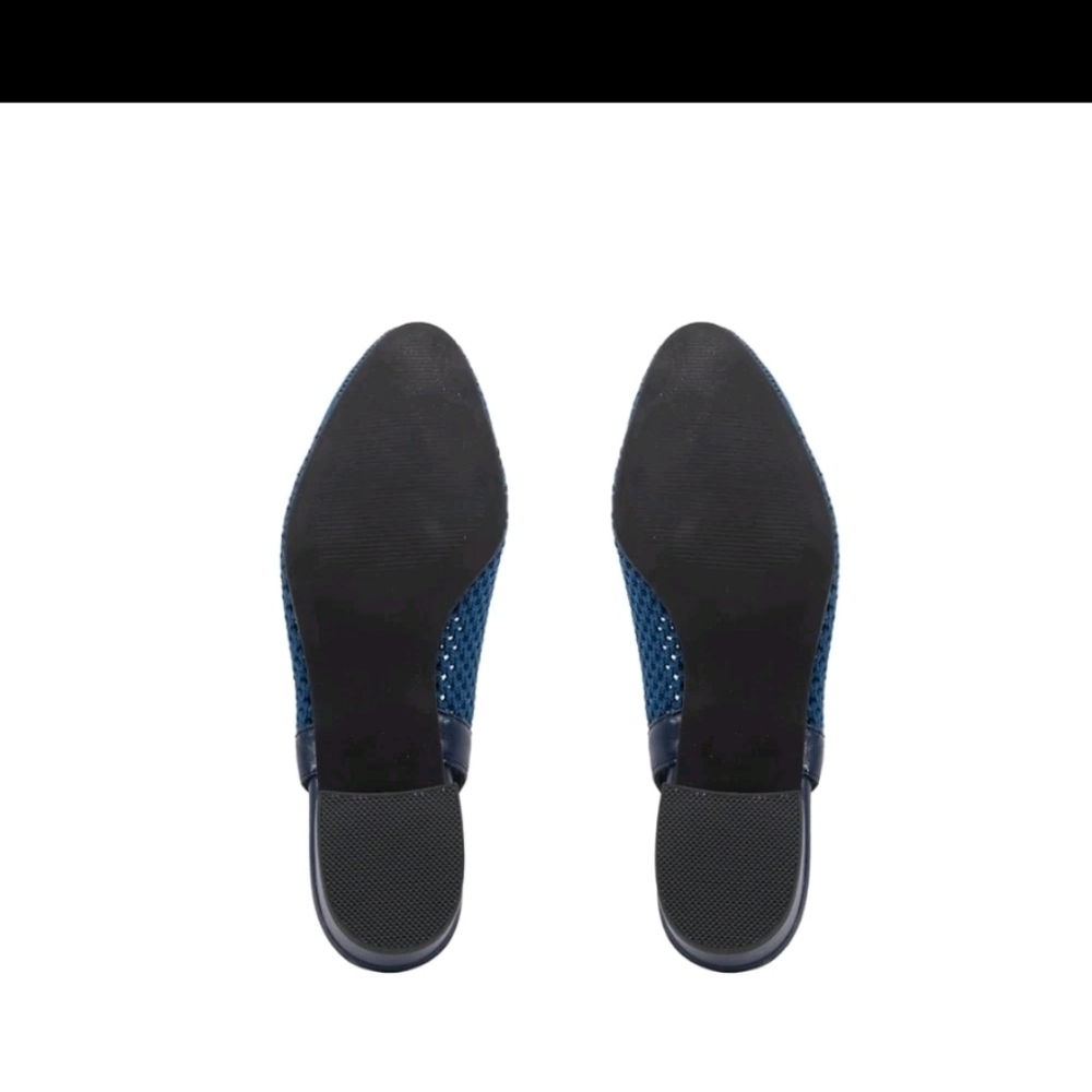 David Tate Women's Glenna Stretched Fabric Slingback Pump - Navy - Picture 6 of 10